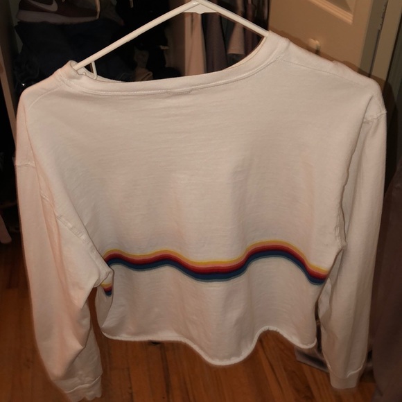 Brandy Melville Rainbow Long Sleeve - Picture 2 of 5